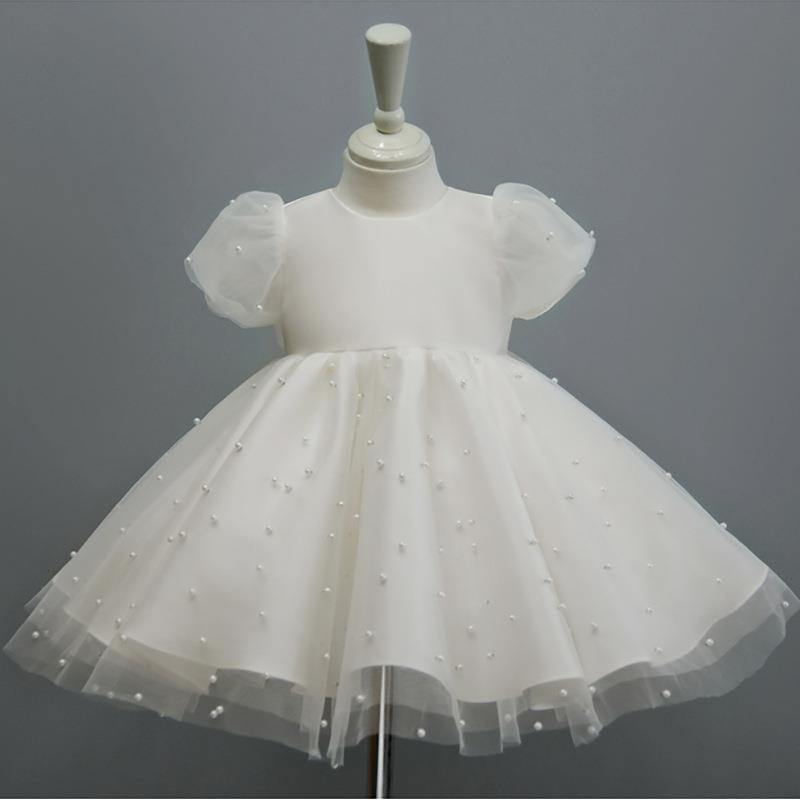 Vestido Infantil Perla Blanca