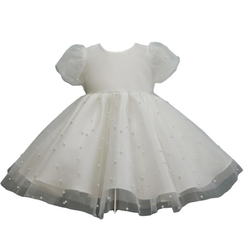 Vestido Infantil Perla Blanca