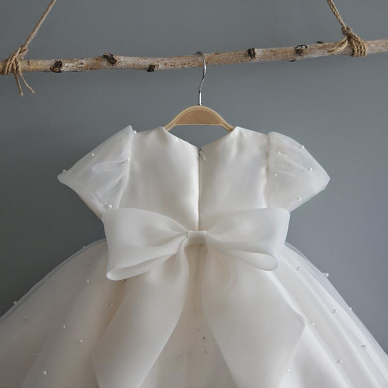 Vestido Infantil Perla Blanca