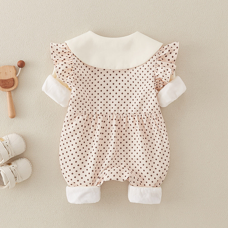 Mono infantil con cuello de osito de peluche