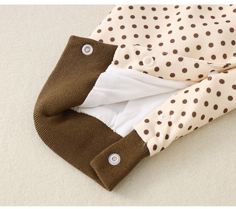 Mono infantil con cuello de osito de peluche