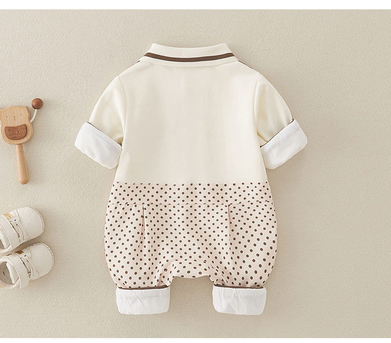 Mono infantil con cuello de osito de peluche