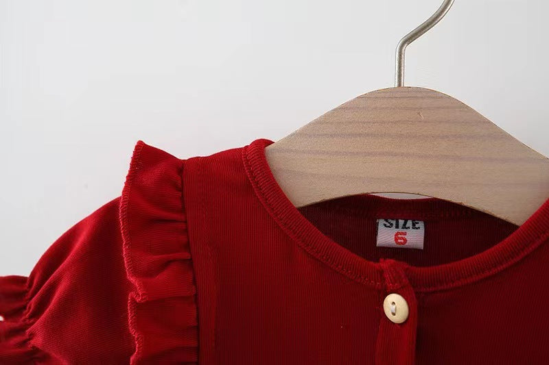 Vestido infantil encaje perlas