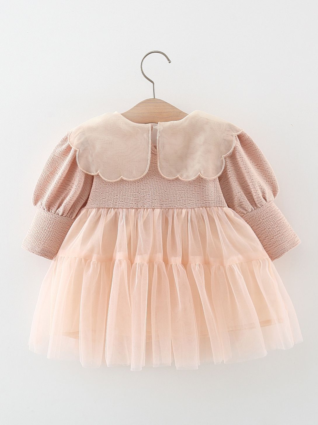 Vestido Infantil con Cuello de Conejito