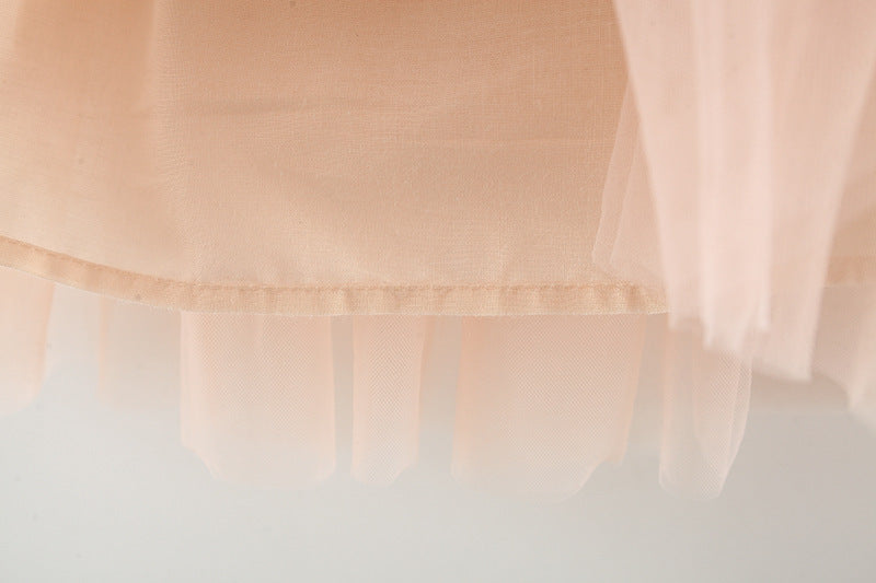 Vestido Infantil con Cuello de Conejito