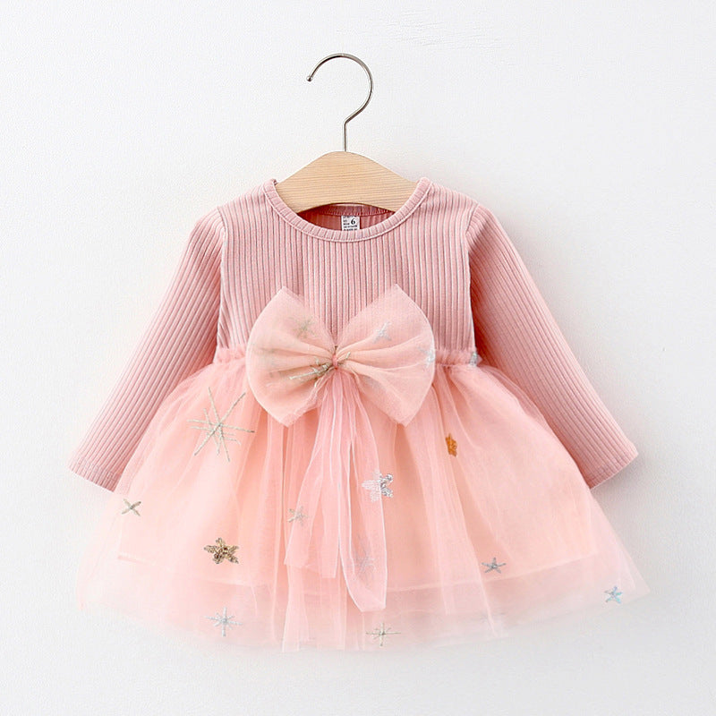 Vestido Infantil de Tul y Encaje