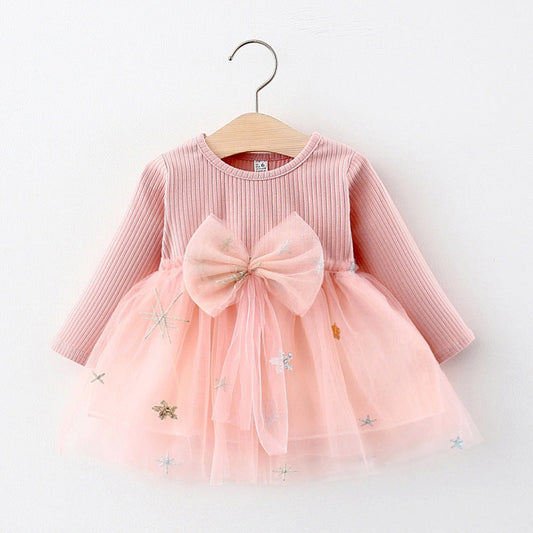 Vestido Infantil de Tul y Encaje