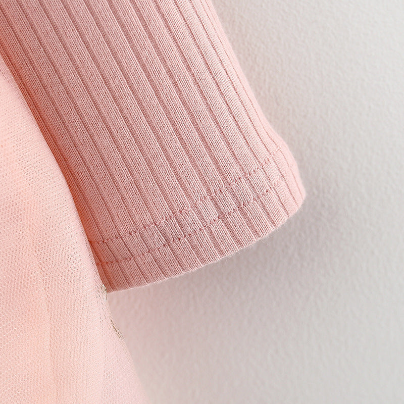 Vestido Infantil de Tul y Encaje