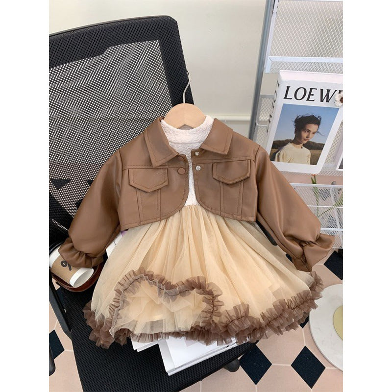 Vestido de tul infantil + Chaqueta
