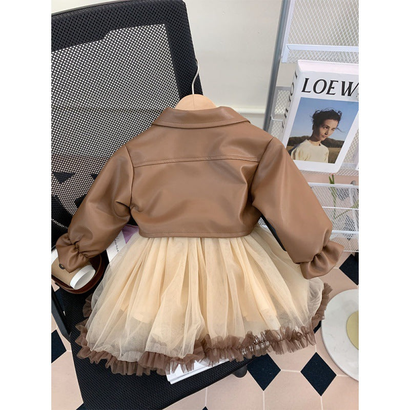 Vestido de tul infantil + Chaqueta