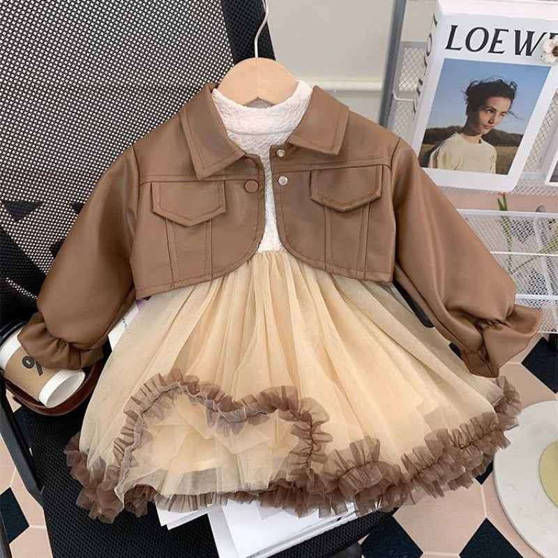 Vestido de tul infantil + Chaqueta