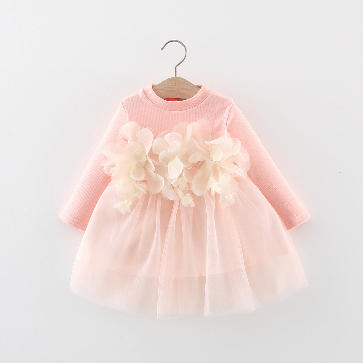 Vestido floral de tul infantil