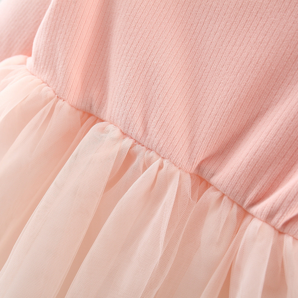 Vestido floral de tul infantil