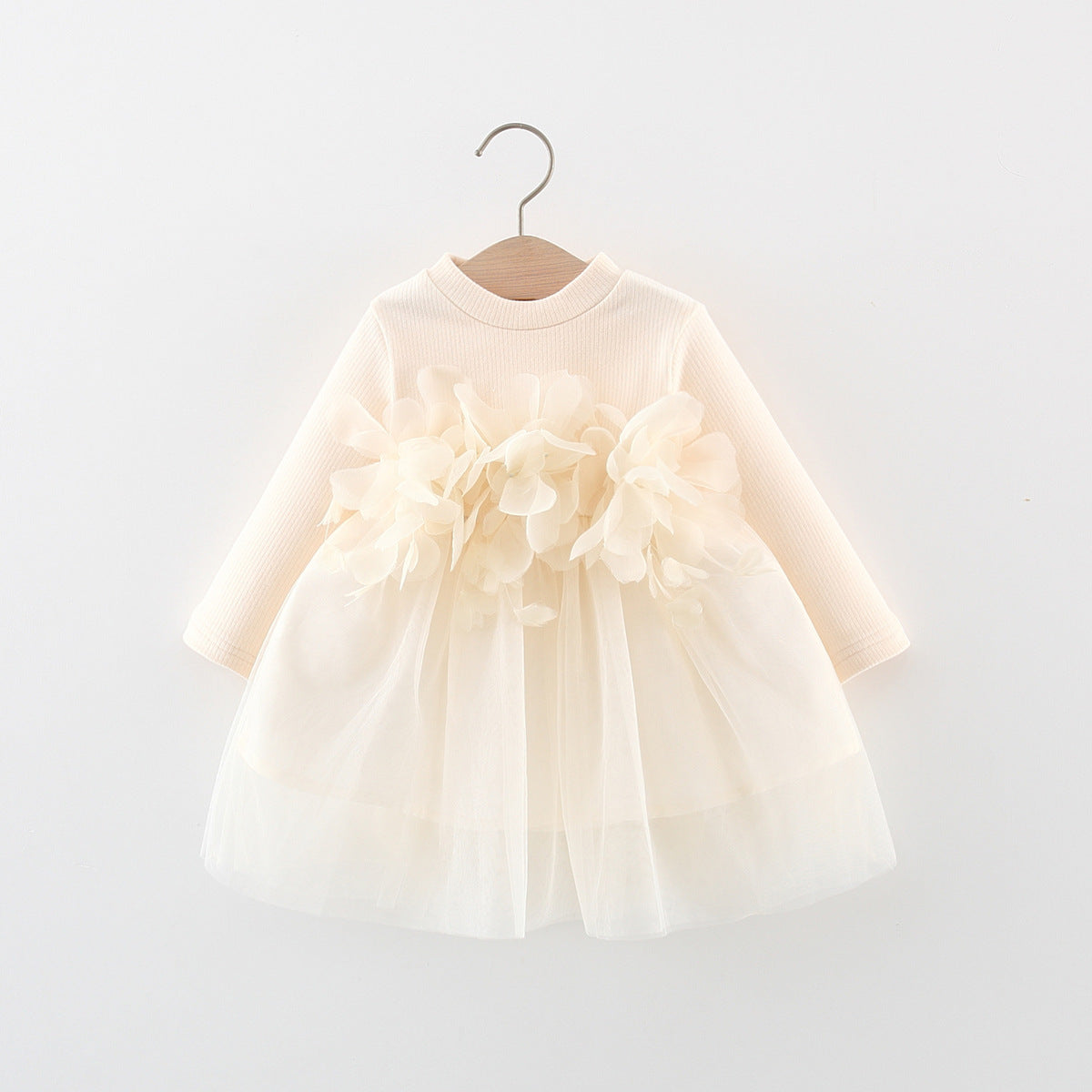 Vestido floral de tul infantil