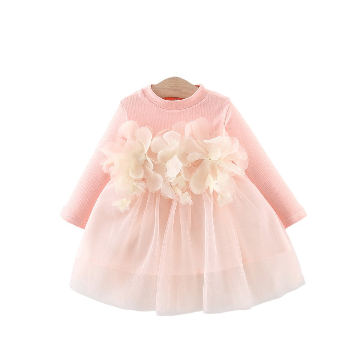 Vestido floral de tul infantil