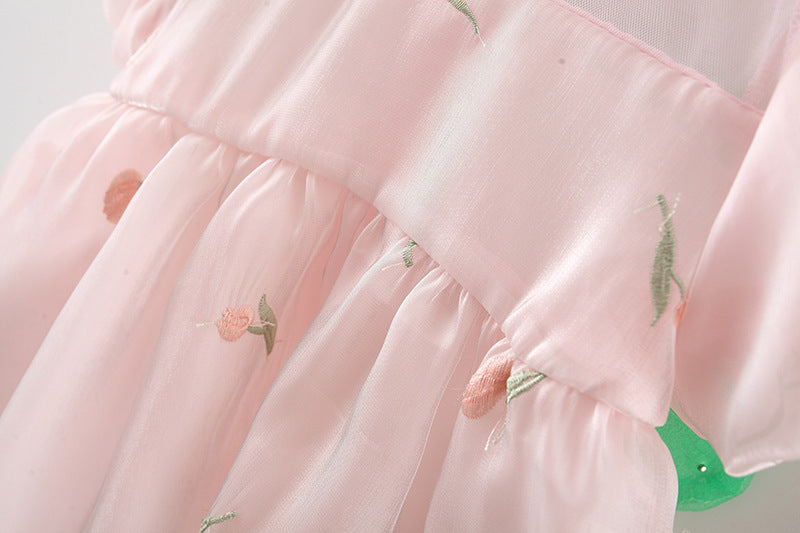 Vestido Infantil Florzinhas Asinha