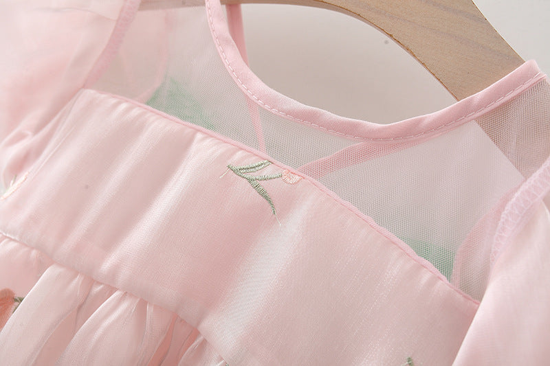 Vestido Infantil Florzinhas Asinha