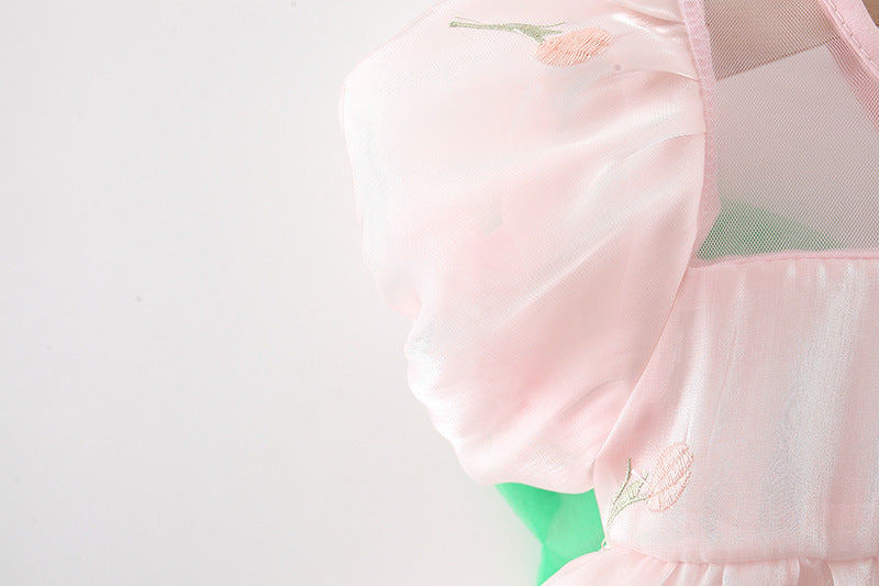 Vestido Infantil Florzinhas Asinha