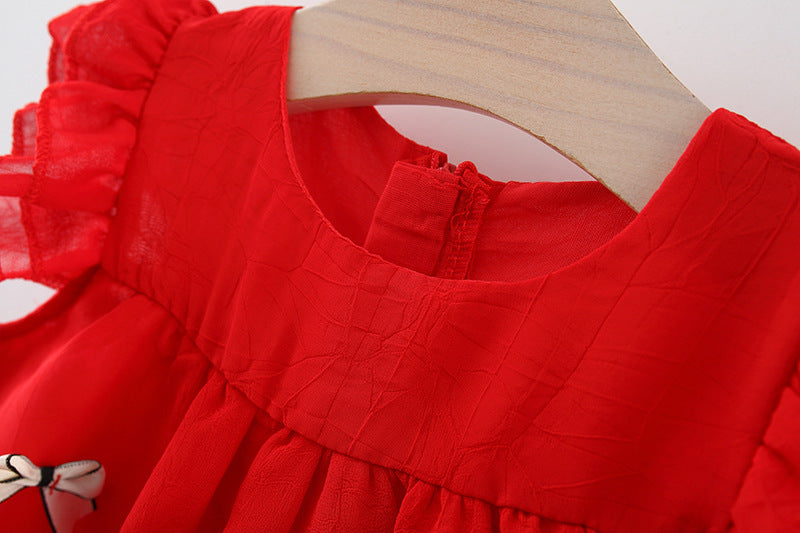 Vestido Infantil de Verano con Lazo