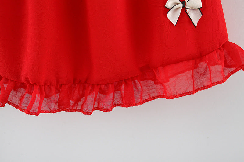 Vestido Infantil de Verano con Lazo