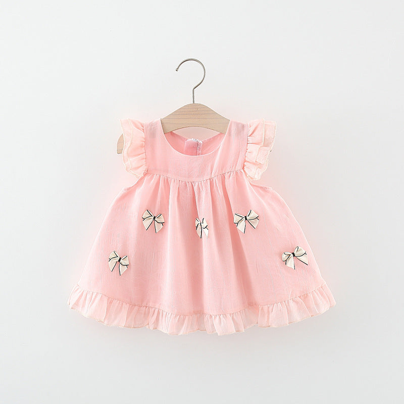 Vestido Infantil de Verano con Lazo