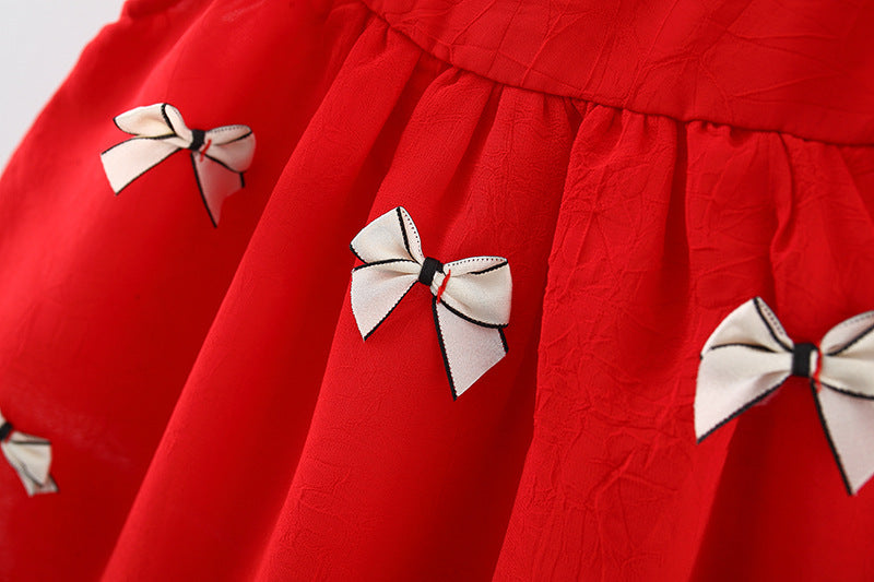 Vestido Infantil de Verano con Lazo