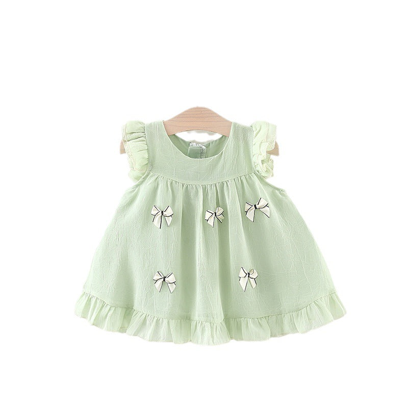 Vestido Infantil de Verano con Lazo
