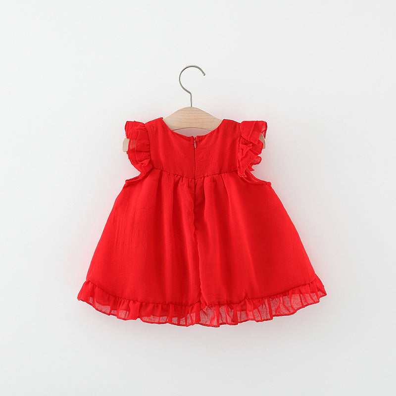 Vestido Infantil de Verano con Lazo