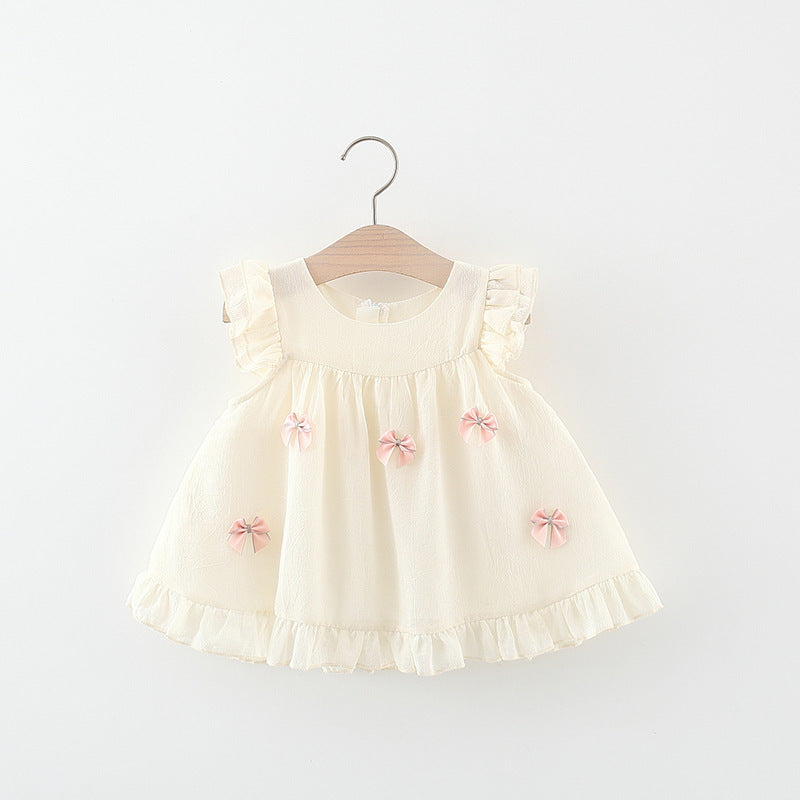 Vestido Infantil de Verano con Lazo