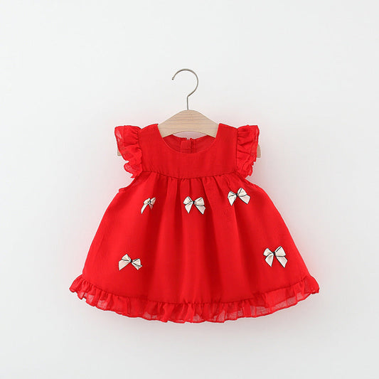 Vestido Infantil de Verano con Lazo