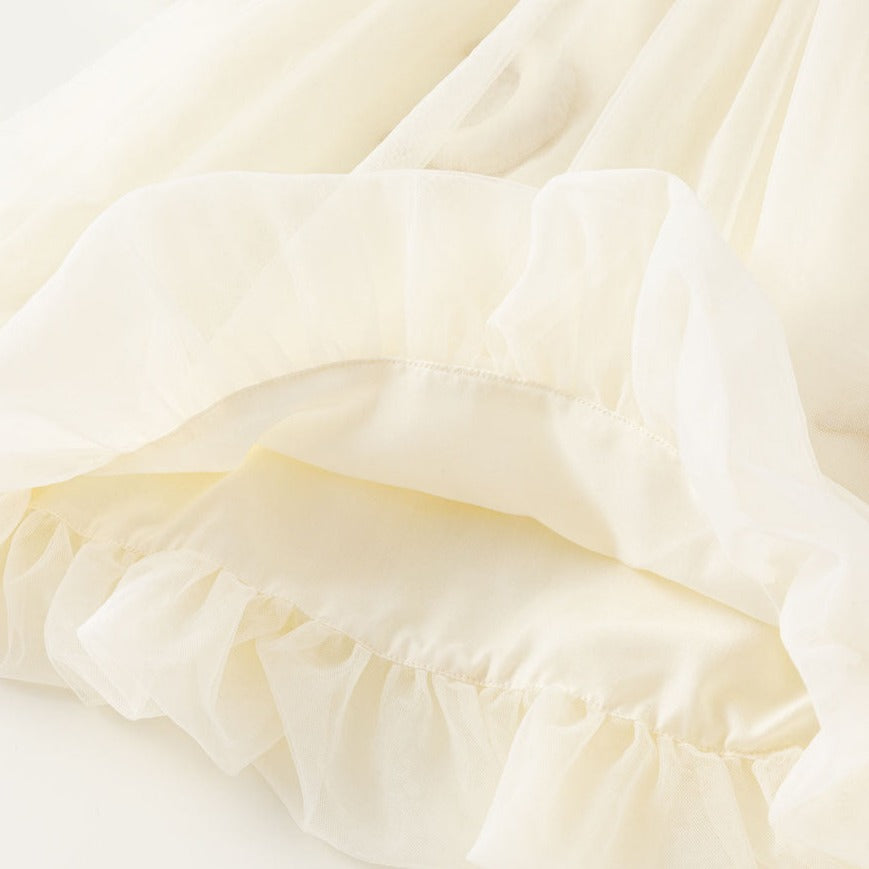 Vestido Infantil Lua Tul