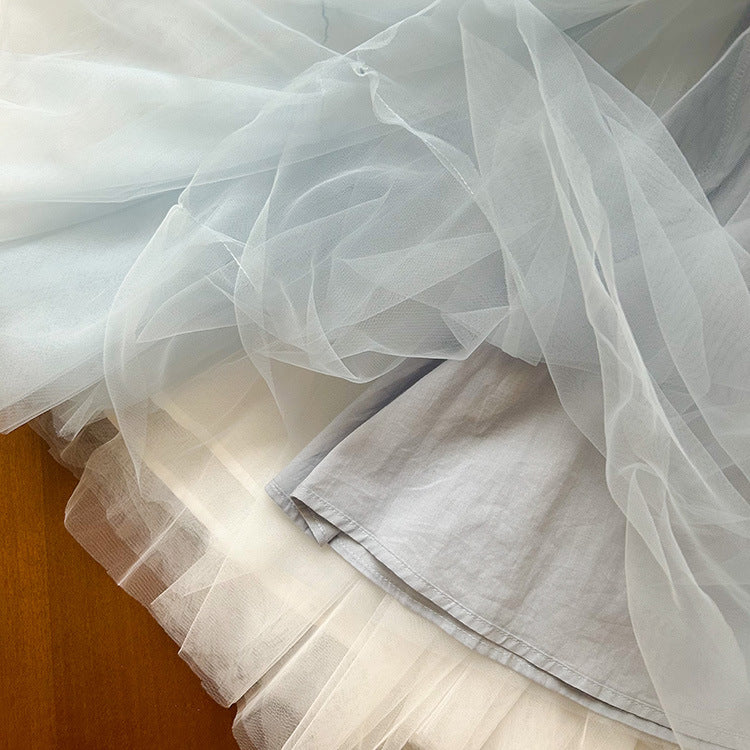 Vestido Infantil Volantes Tul