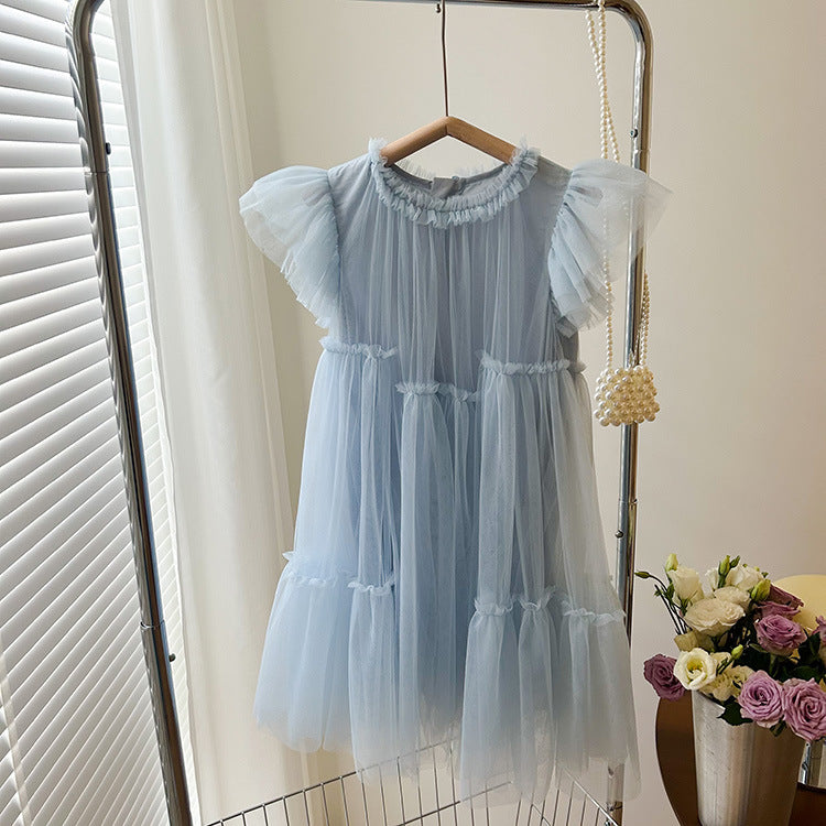 Vestido Infantil Volantes Tul