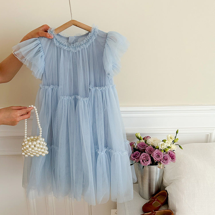 Vestido Infantil Volantes Tul