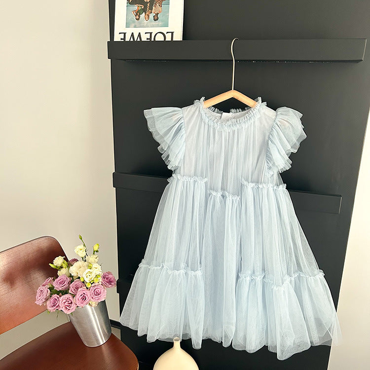 Vestido Infantil Volantes Tul