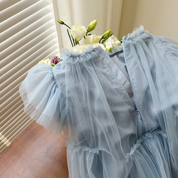 Vestido Infantil Volantes Tul