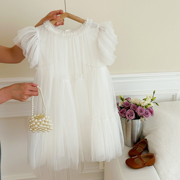 Vestido Infantil Volantes Tul