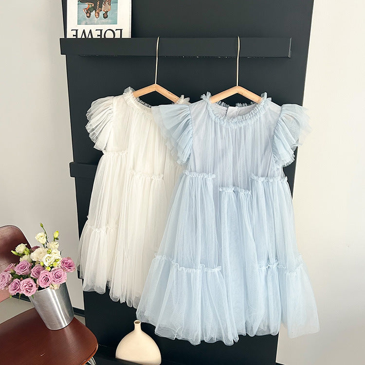 Vestido Infantil Volantes Tul