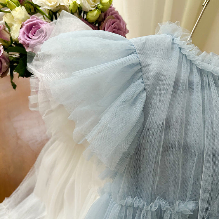 Vestido Infantil Volantes Tul