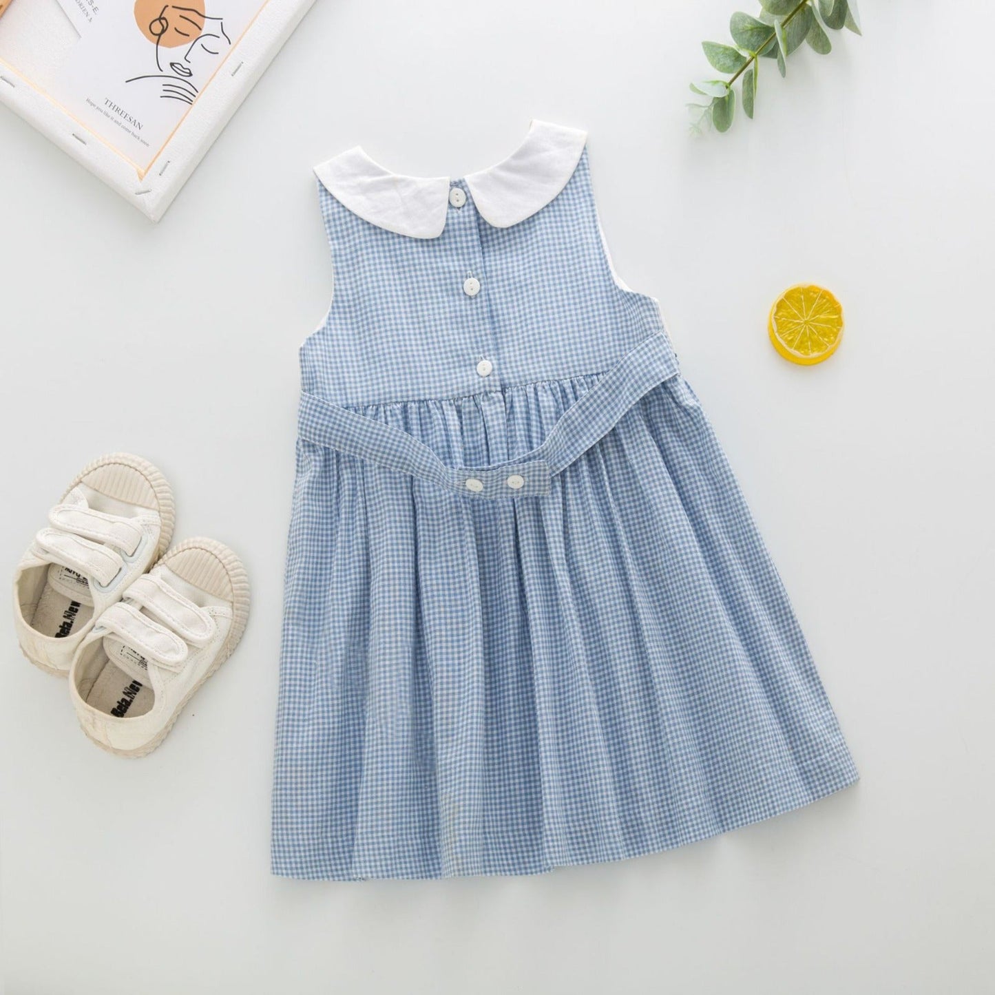 Vestido Infantil Ancora Azul