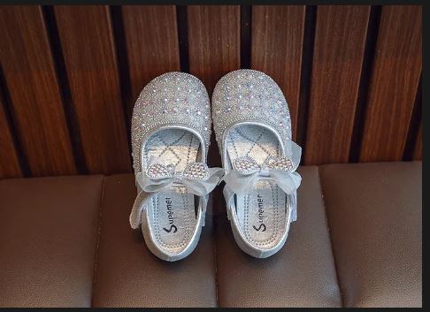 Zapatillas Infantiles Lazo Brillante