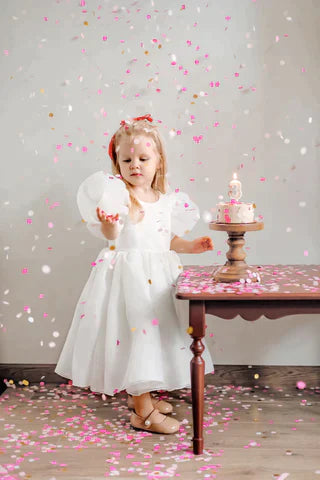 Vestido Infantil Tul Abullonado