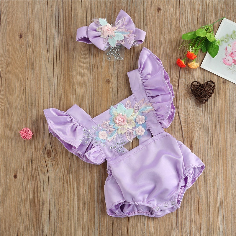 Body Infantil Mujer Bordado + Fajín