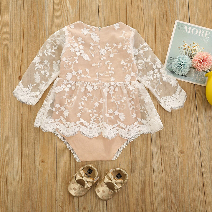 Body Infantil de Encaje Delicado