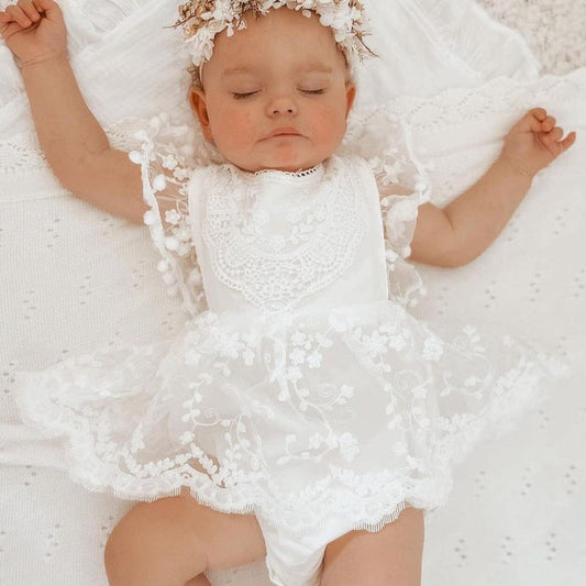 Body Infantil Encaje y Lunares