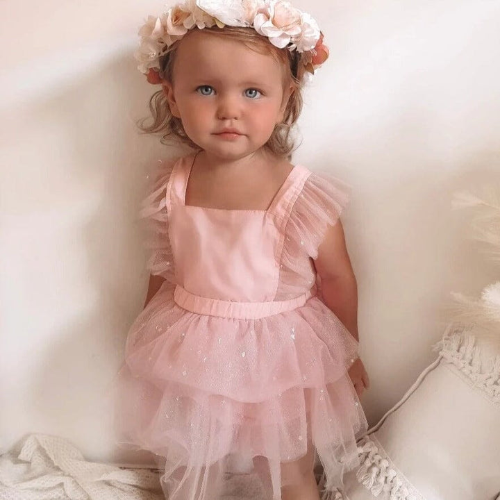 Vestido Infantil Body Tul