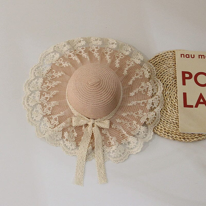 Gorro Infantil de Encaje y Tul