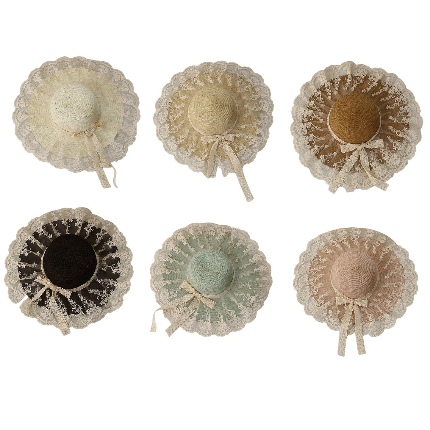 Gorro Infantil de Encaje y Tul