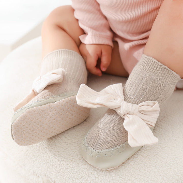 Calcetín con suela de lazo delicado