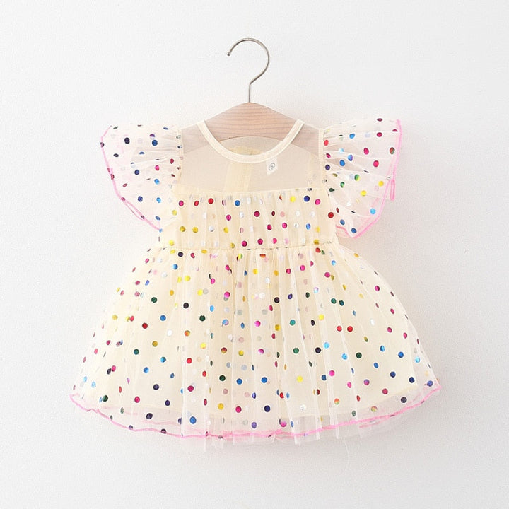 Vestido Infantil Lunares de Colores
